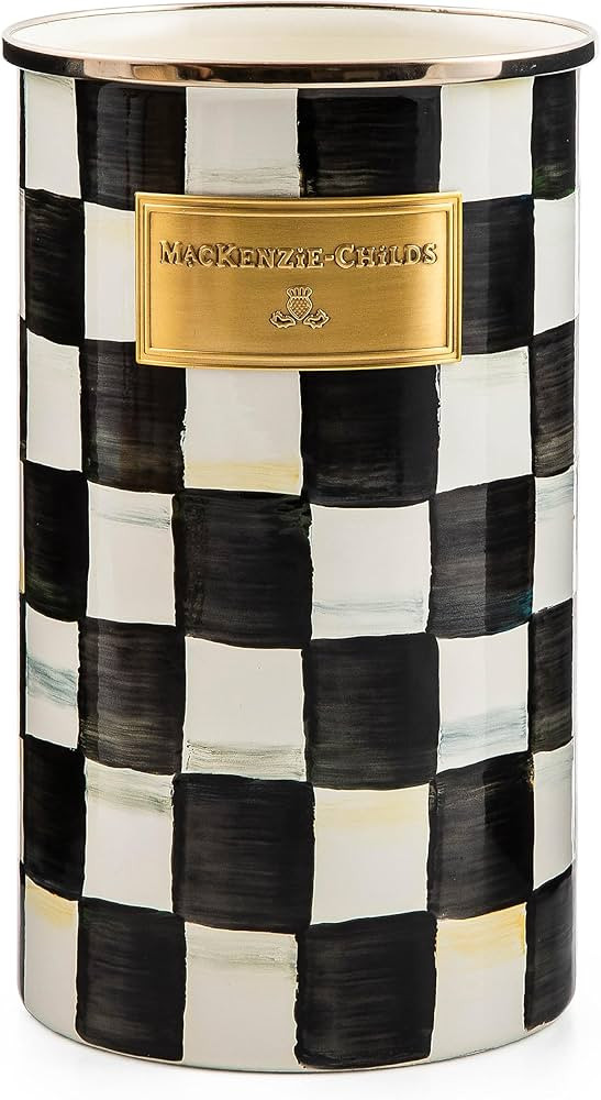 MACKENZIE-CHILDS Enamel Utensil Holder, Kitchen Utensil Holder for Countertop, Storage Caddy, Bla... | Amazon (US)