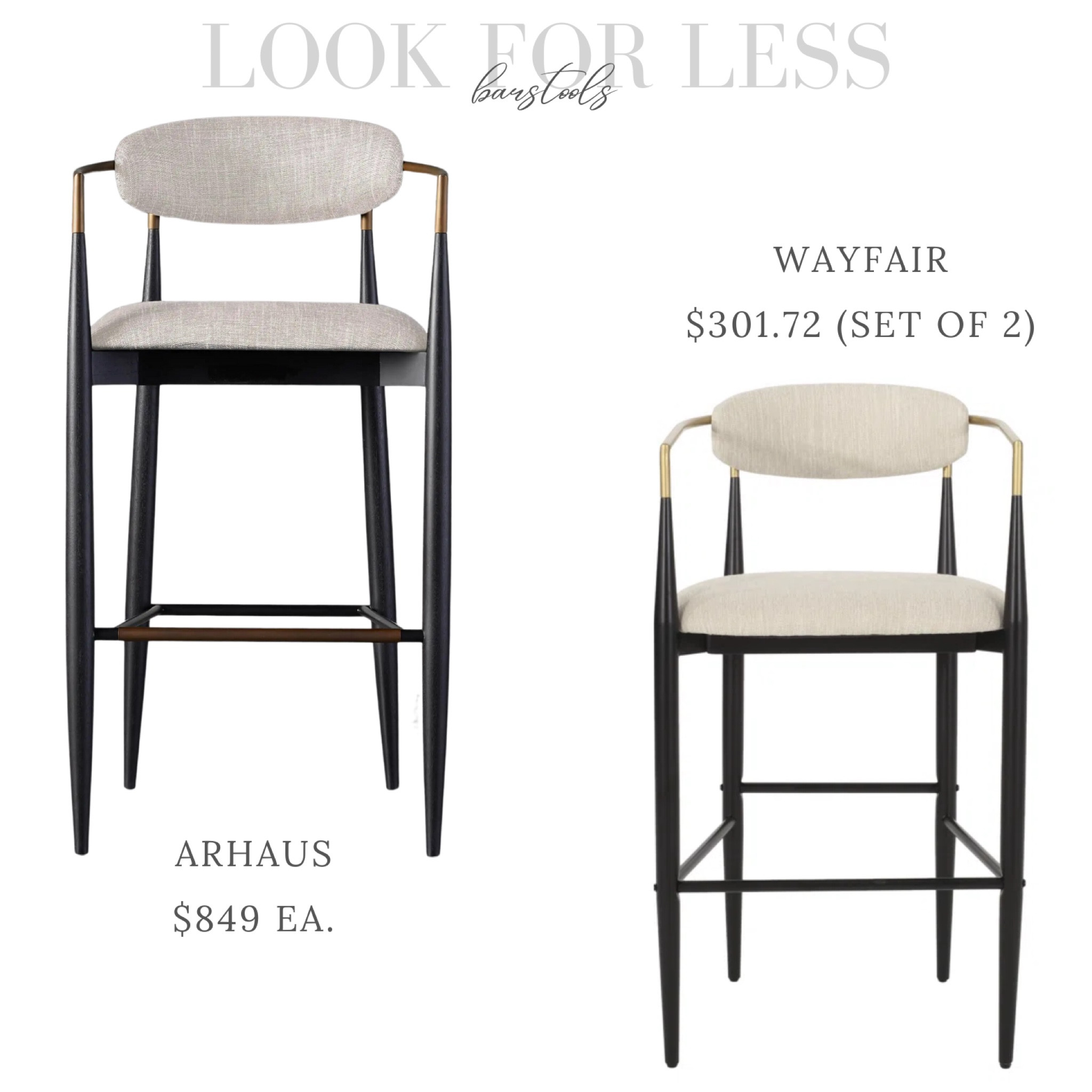 LOOK FOR LESS - Arhaus Jagger barstool. 

#LTKsalealert #LTKstyletip #LTKhome