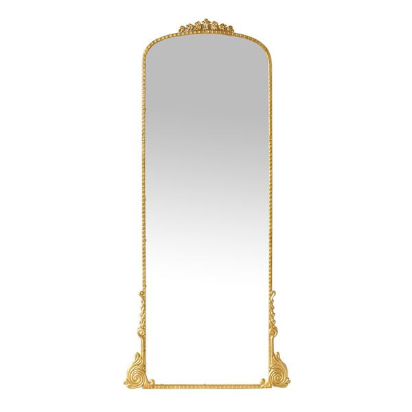 Ornate Gold Metal Leaner Mirror, 31x71 | At Home