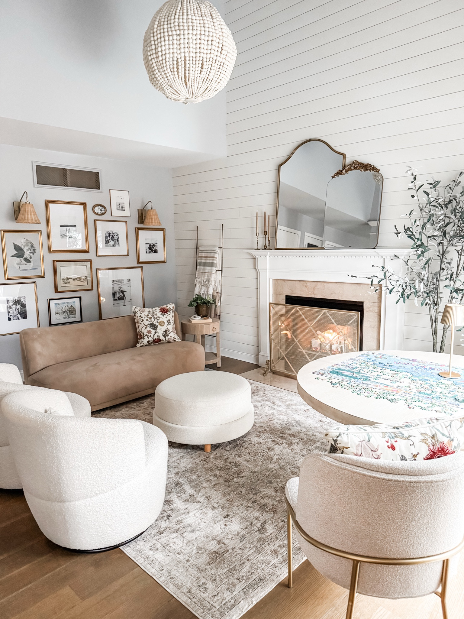 Living room
Dining room
Swivel chairs
Neutral sofa
Velvet loveseat
Curved sofa
Curved loveseat
Round ottoman 
Bouclè chairs
Round dining table
Extendable round table
Artificial olive tree
Studio McGee olive tree 
Faux tree
Neutral living room Area rug
Beaded chandelier
West Elm curved sofa
Mella sofa 
Candle holders 
Flameless taper candles 
Gallery frames 

#LTKFamily #LTKStyleTip #LTKHome