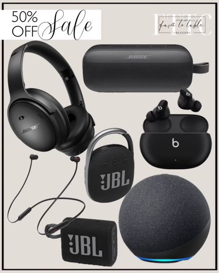 Target: Up to 50% off headphones and speakers. Gifts for Guys. Follow @farmtotablecreations on Instagram for more inspiration. Bose QuietComfort Bluetooth Wireless Noise Cancelling Headphones. Bose SoundLink Flex Portable Bluetooth Speaker. Beats Studio Buds True Wireless Noise Cancelling Bluetooth Earbuds. Beats Flex All-Day Bluetooth Wireless Earphones. Amazon Echo (4th Gen) - Smart Home Hub with Alexa. JBL Go3 Wireless Speaker. JBL Clip 4 Portable Bluetooth Waterproof Speaker. Gifts for Guys. Electronic Gifts. 















#LTKmens #LTKsalealert #LTKGiftGuide