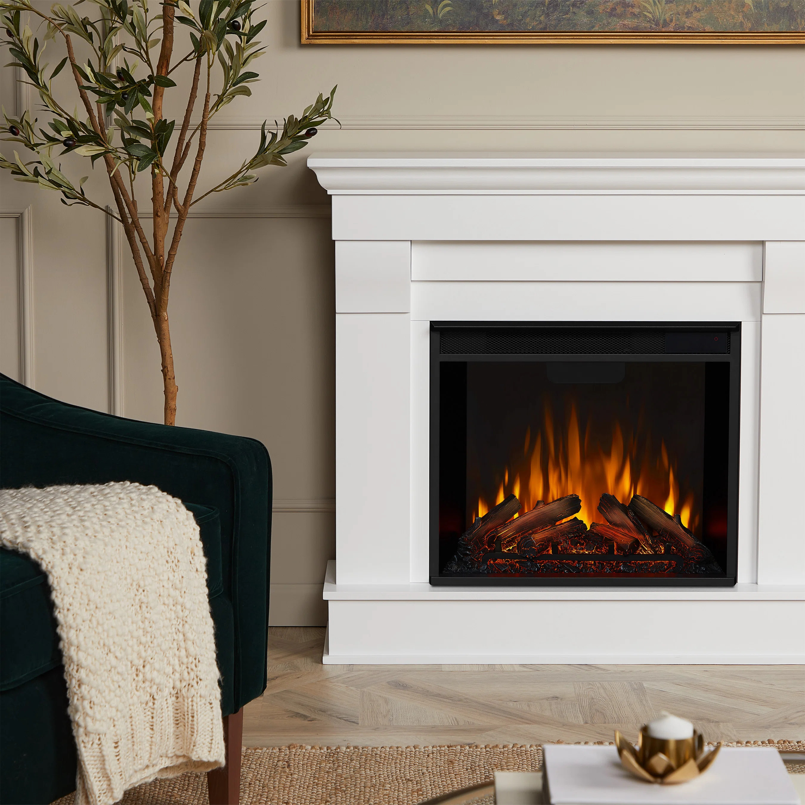 Chateau 41" Electric Fireplace by Real Flame | Wayfair North America