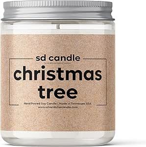 Silver Dollar Candle Co - Fresh Cut Christmas Tree Scented Candle - 8 oz Handmade Soy Wax Candle ... | Amazon (US)