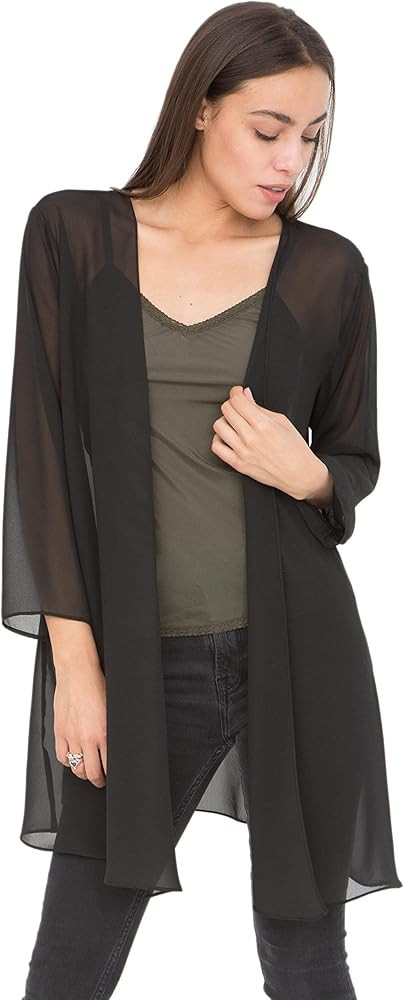 likemary Sheer Kimono Cardigans for Women - Elegant Dusters - Open Front Lightweight Long Cover U... | Amazon (US)