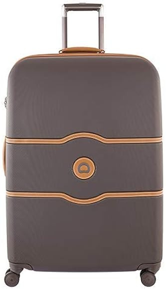 Amazon.com | DELSEY Paris Chatelet Hardside Luggage with Spinner Wheels, Chocolate Brown, Checked... | Amazon (US)