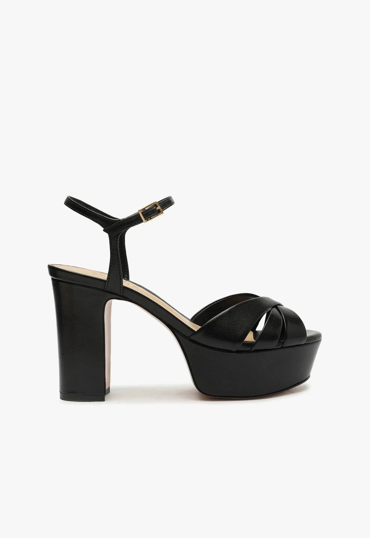 Keefa Platform Sandal | Black Leather - SCHUTZ | Schutz (US)