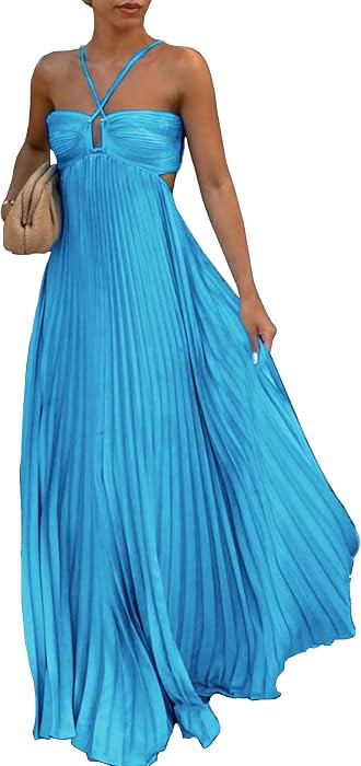 Women's Pleated Maxi Dress for 2026 Vacation | Amazon (US)