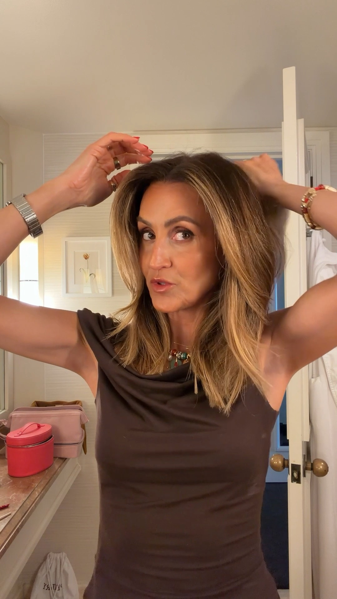 How I refreshed my makeup from day to night! The secret highlighter I use under my foundation is in shade Sun-kissed!
Armani foundation 5.75
Dior universal palette in shade 4

#LTKOver40 #LTKBeauty #LTKgrwm