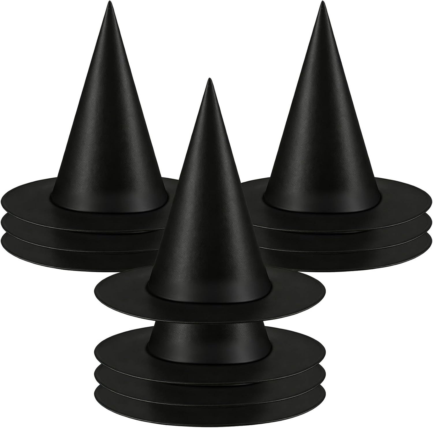 BTBOYIKA Halloween Witch Hats Decorations, 10 PCS Hanging Floating Witch Hats Bulk with 157FT Fishing Line, Black Wizard Hat Decor for Outdoor Indoor Porch Yard Party Supplies Costume Accessory | Amazon (US)