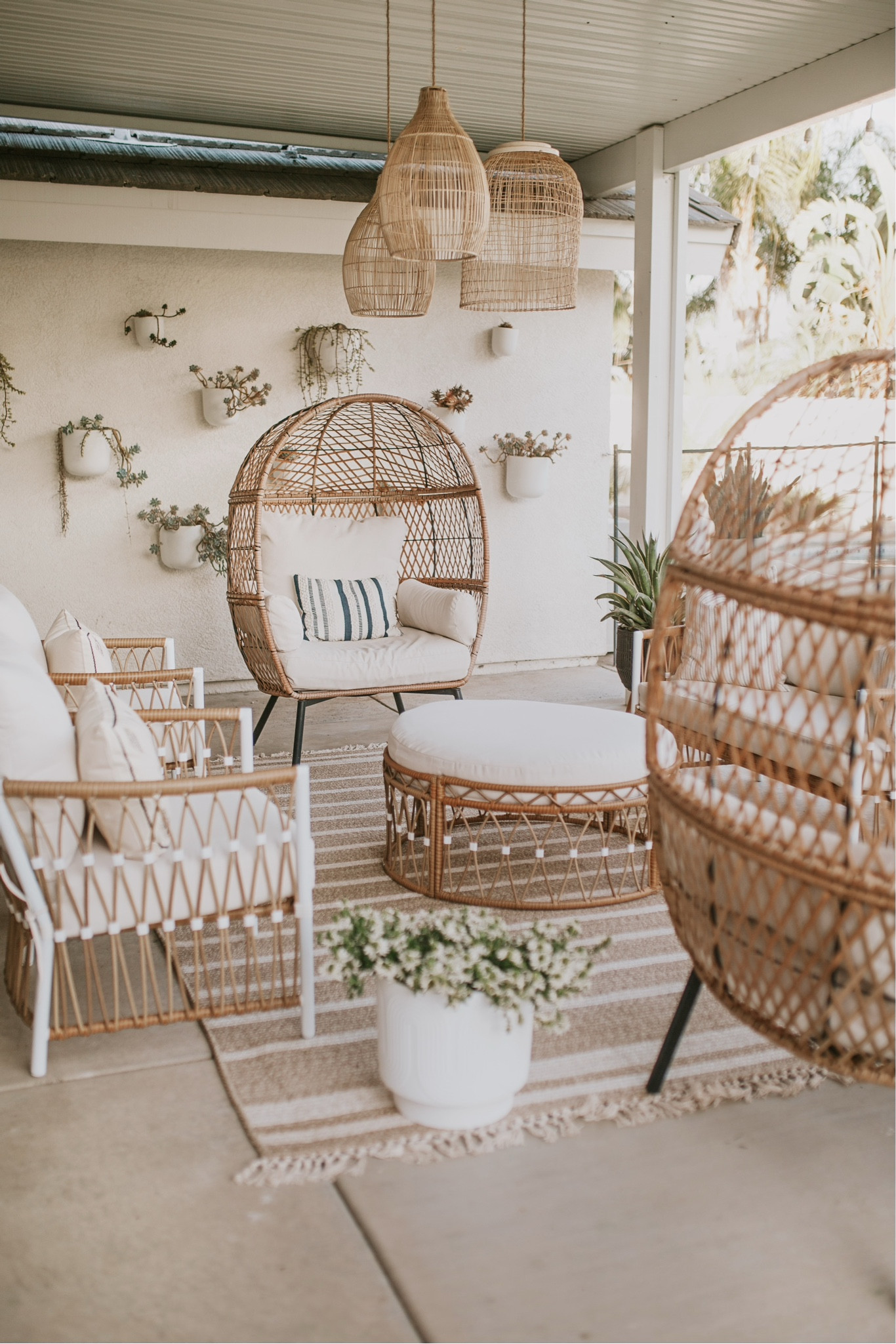 Patio furniture is from Walmart but my inspo was Serena & Lily!! It’s a total look alike for a fraction of the price!! 

#patiofurniture #outdoorfurniture #backyard #walmartpatio 