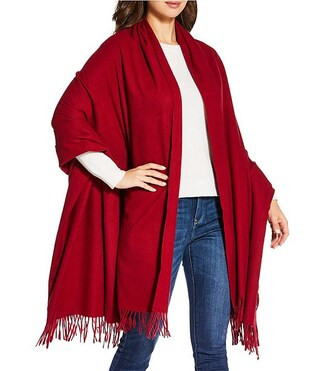 SASSO + SMYTH Oversized Fringe Travel Wrap | Dillard's | Dillard's