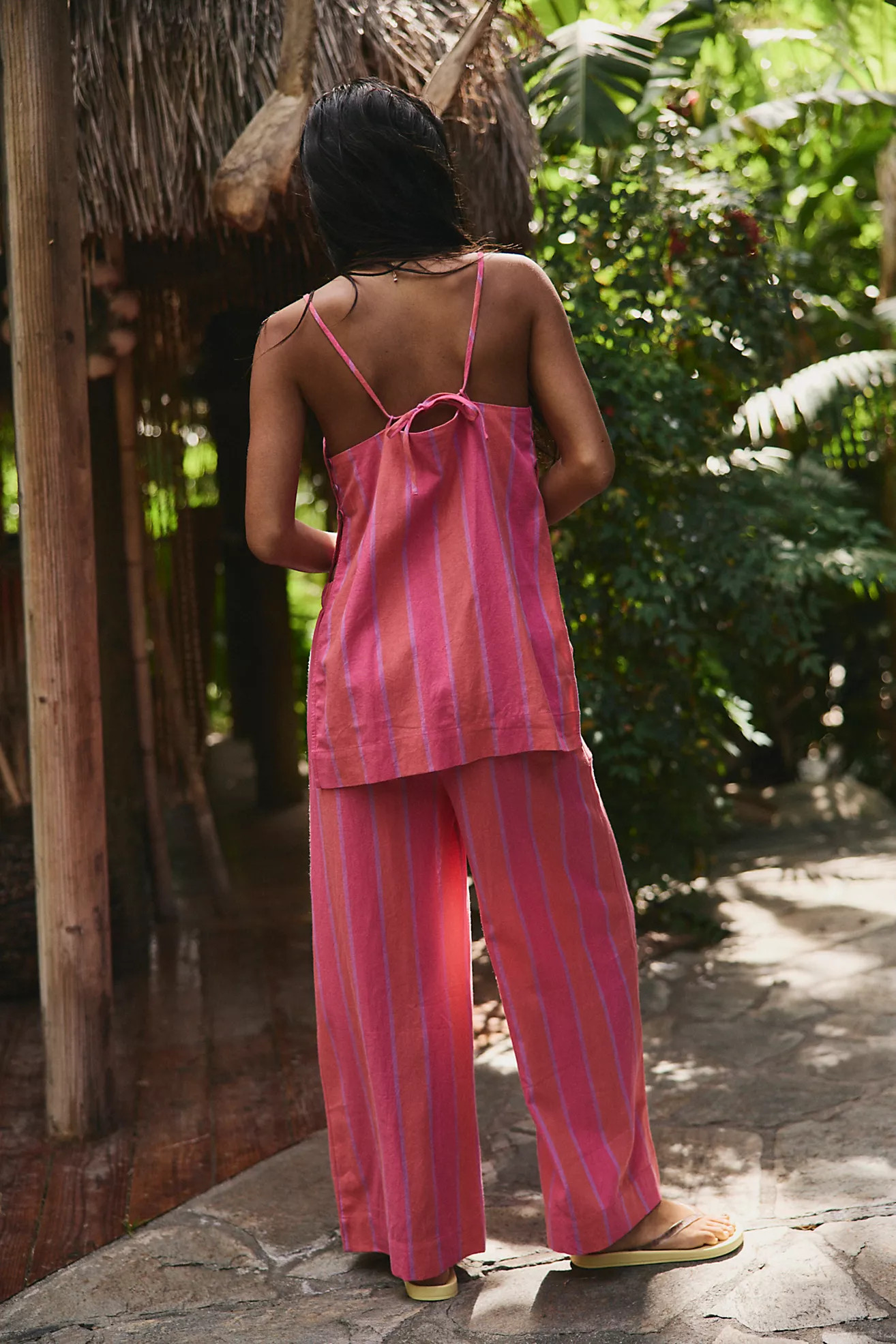 Sightseer Linen Striped Pant Set | Free People (Global - UK&FR Excluded)
