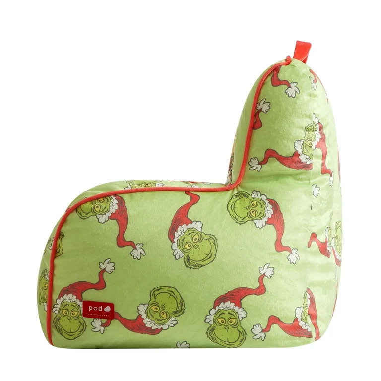 Grinch 18" Toddler Square Beanbag Chair, Green | Walmart (US)