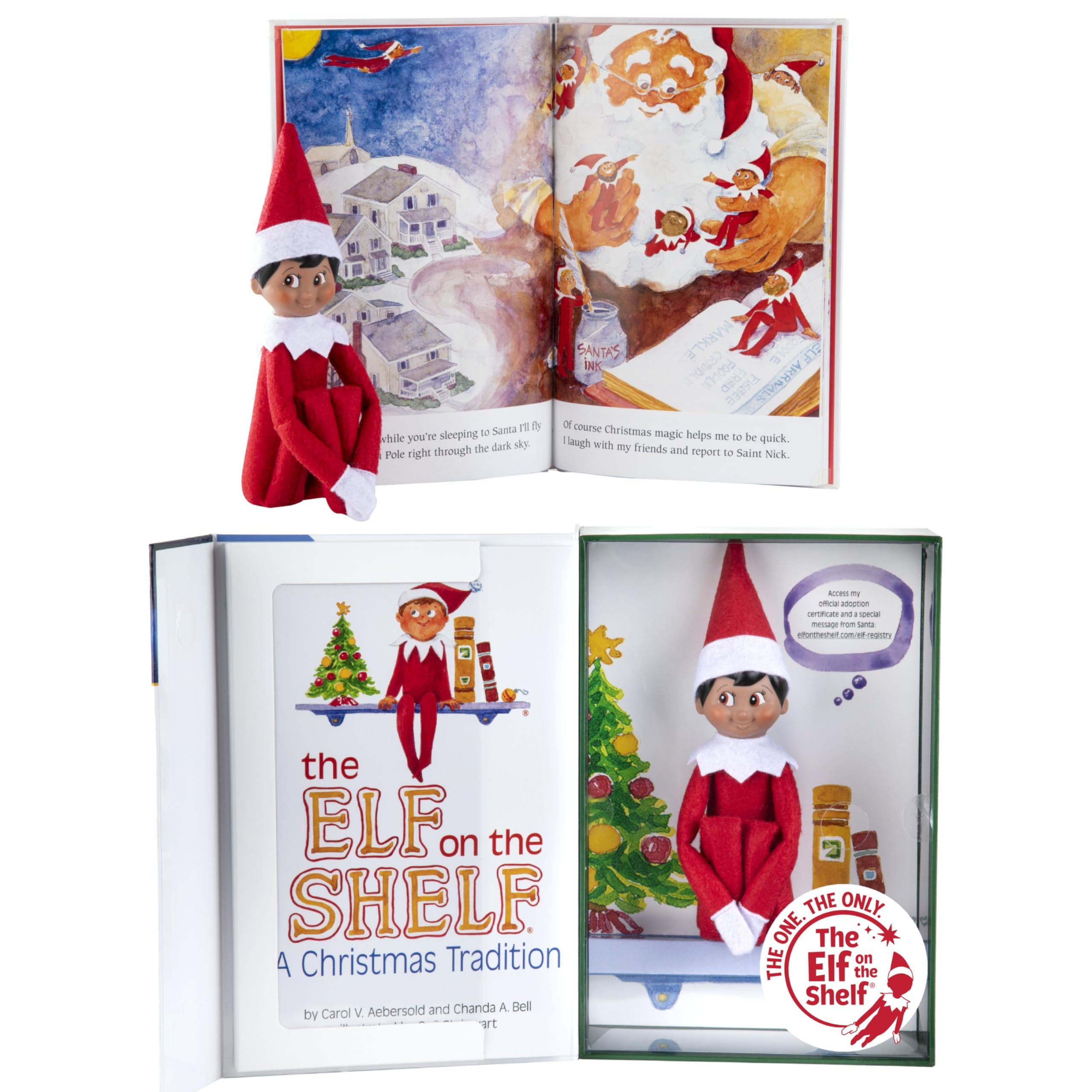 The Elf on the Shelf: A Christmas Tradition - Boy Scout Elf with Brown Eyes - Includes Artfully I... | Amazon (US)