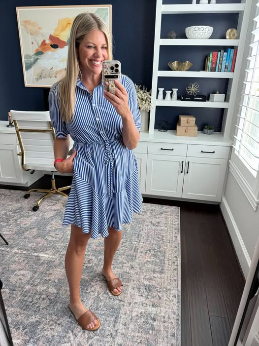 This dress is so pretty for spring & summer!💙 

 #LTKootd #LTKOver40