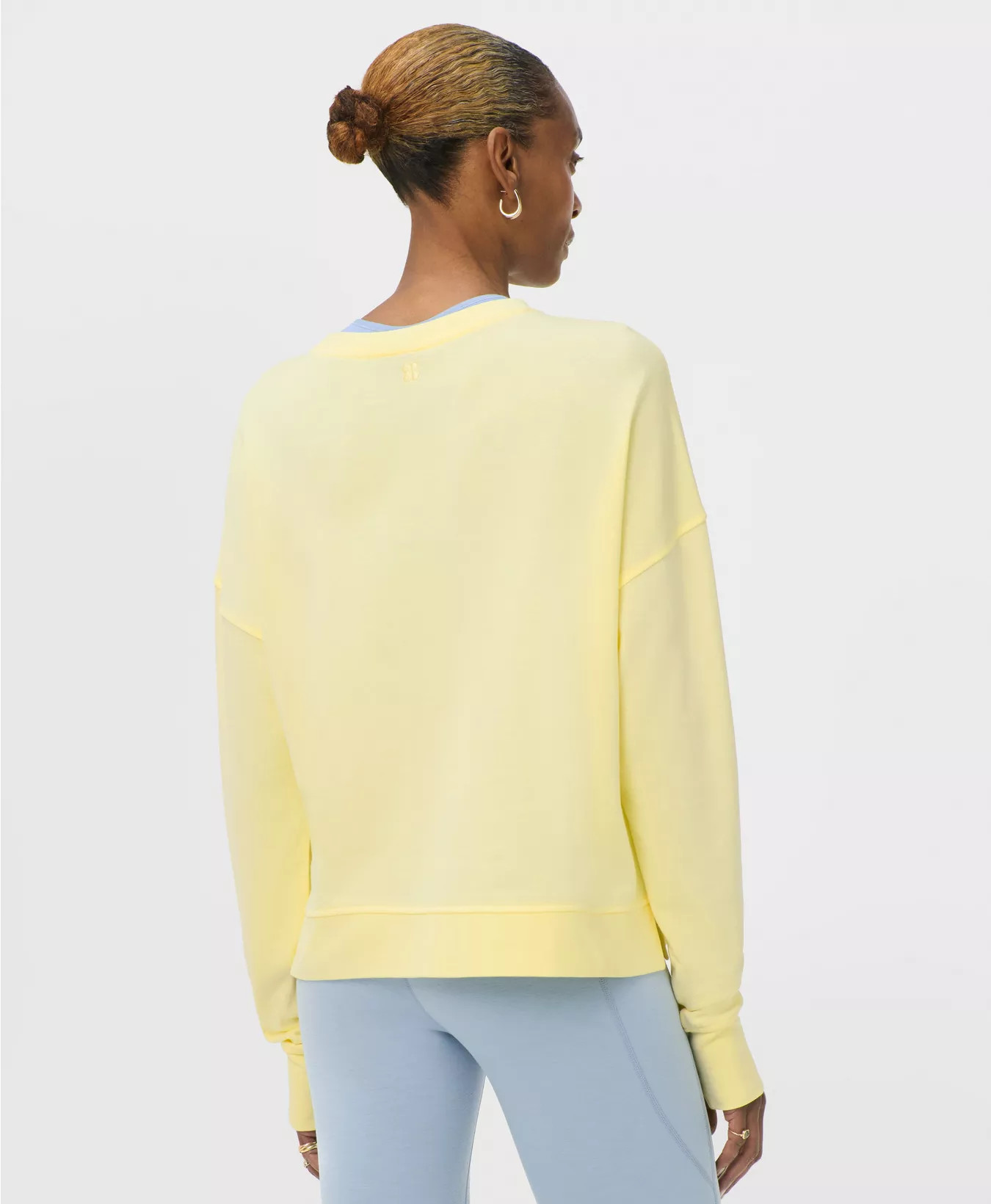 After Class Crop Sweatshirt - Chalk Yellow | Women's Jumpers + Hoodies | Sweaty Betty | Sweaty Betty UK