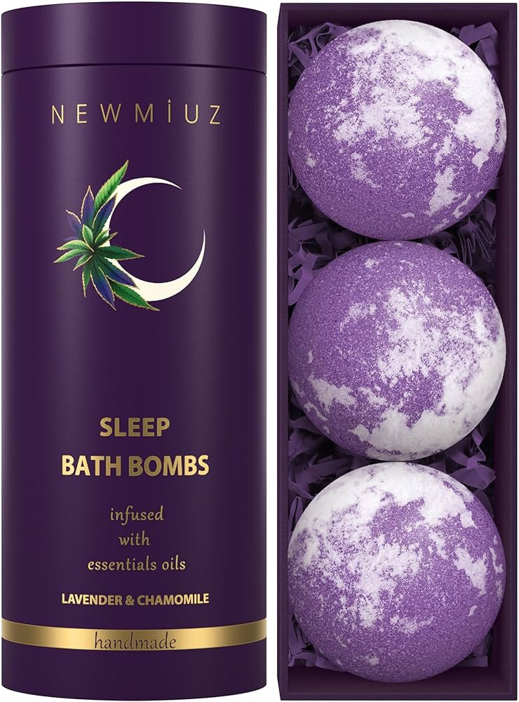 Deep Sleep Bubble Bath Bombs Infused Lavender and Chamomile Essential Luxurious Bath Additives fo... | Amazon (US)