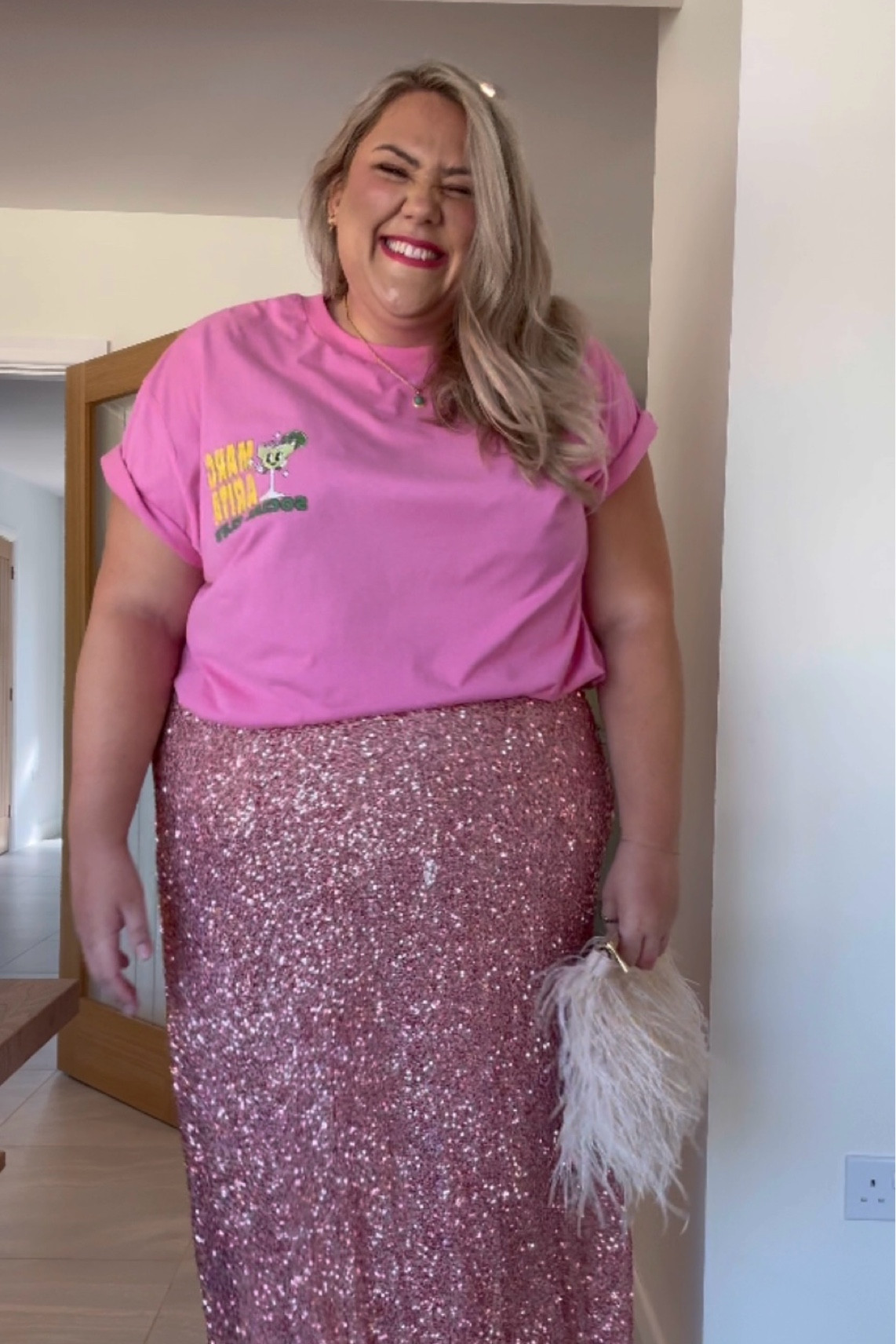 A very fun, and very pink outfit 🎀🌸💖💋👛🌸

#plussizefashion #plussize #plussizestyle #ootd #goingoutout 

#LTKplussize #LTKcurves