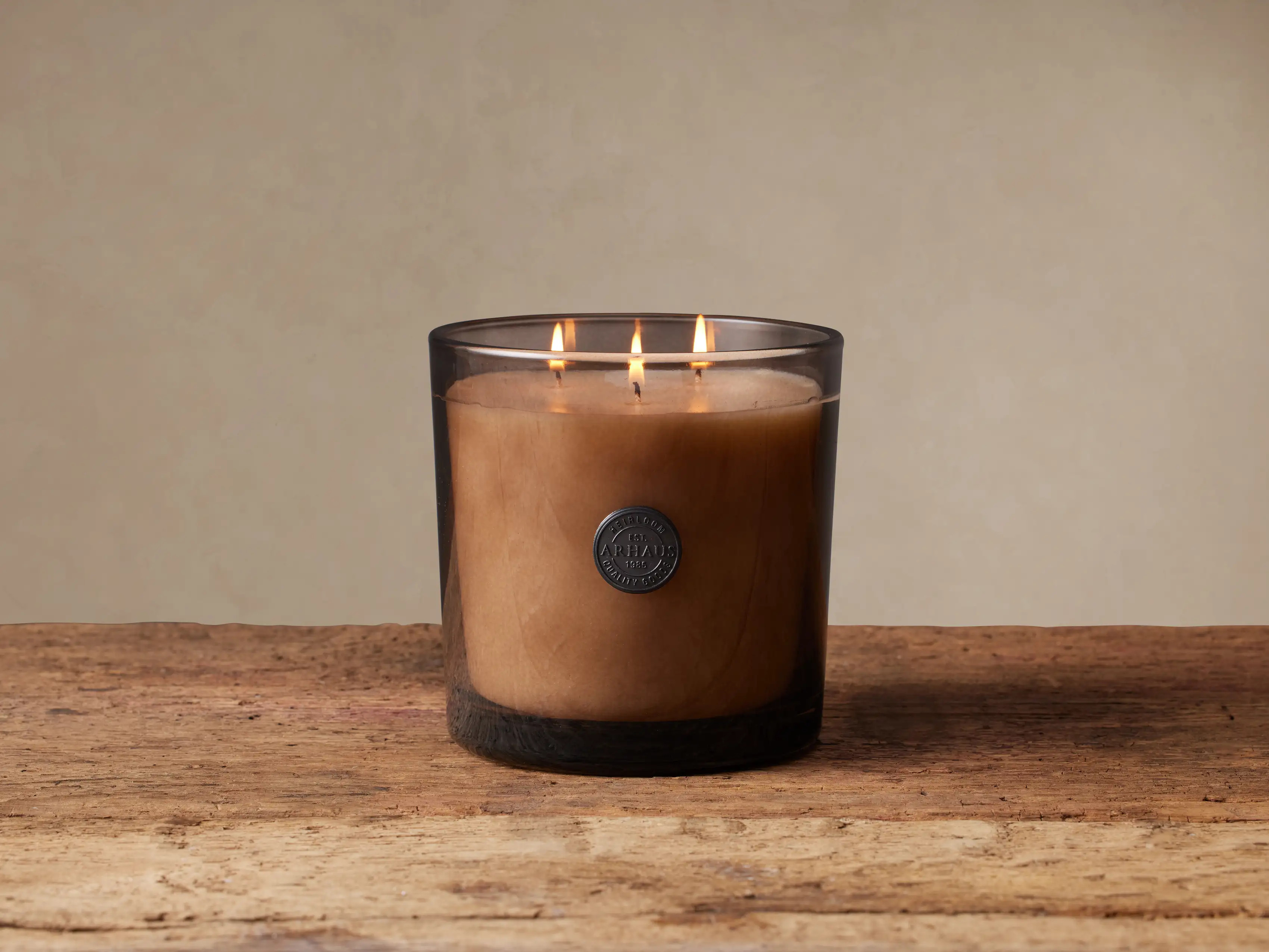 Signature Candle in Sandalwood Leaf and Tobacco | Arhaus