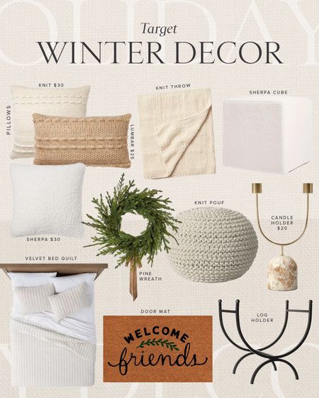 HOME \ winter decor finds from Target!

Living room
Pillows
Cozy 
Bedroom 

#LTKfindsunder100 #LTKhome #LTKfindsunder50