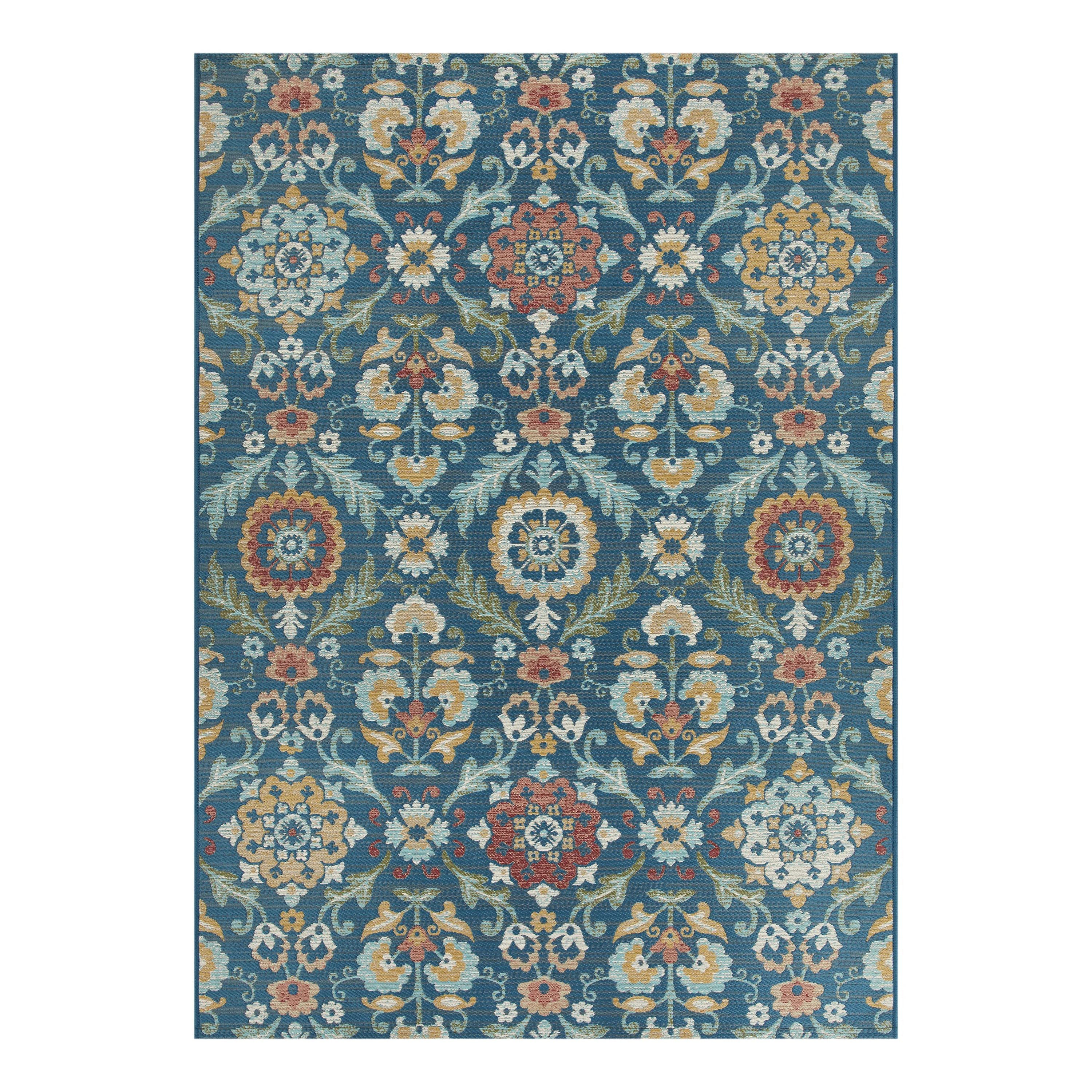 Mainstays 5' x 7' Multi Medallion Outdoor Rug | Walmart (US)