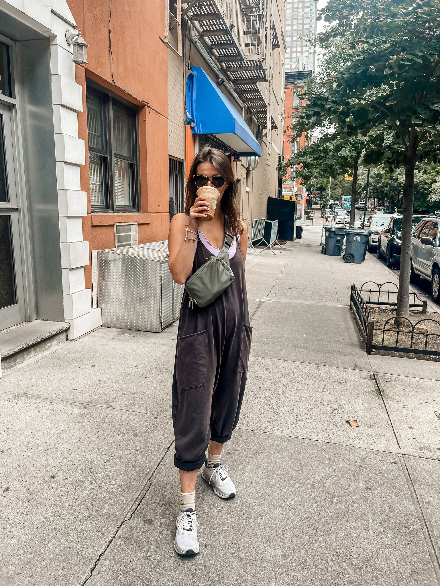 Happy PSL season!

#FreePeople Hot Shot Onesie & Hot Shot Crop in size small. Color: Washed Black

Fall Outfit | OOTD | Free People | lululemon | Jumpsuit | Comfy
