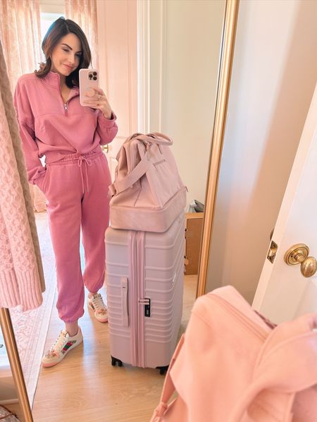 Been living in this cozy sweatsuit set from abercrombie. It fits tts and is on sale now. Another great travel outfit idea  

#LTKsalealert #LTKunder100 #LTKtravel