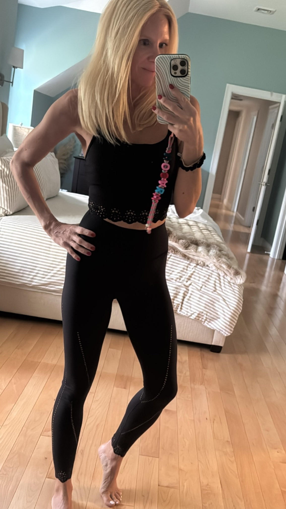 This cropped tank and legging set with the cutout detail is so good. Material sucks you in and doesn’t move while working out. Perfect for yoga or Pilates.

#LTKMothersDay #LTKfitnessgoals #LTKActive
