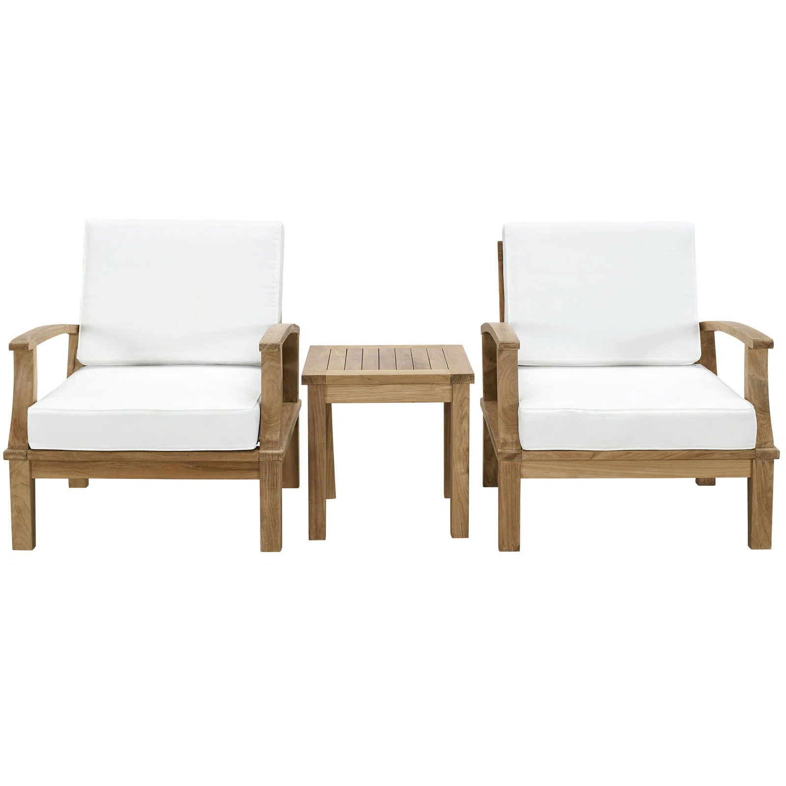 Modway Marina 3 Piece Outdoor Patio Teak Set | Wayfair North America
