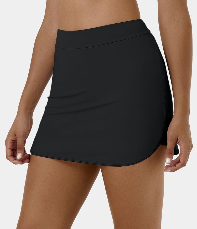 Women’s Everyday High Waisted Side Pocket 2-in-1 Micro Mini Golf Skirt-Clarity - Halara | HALARA