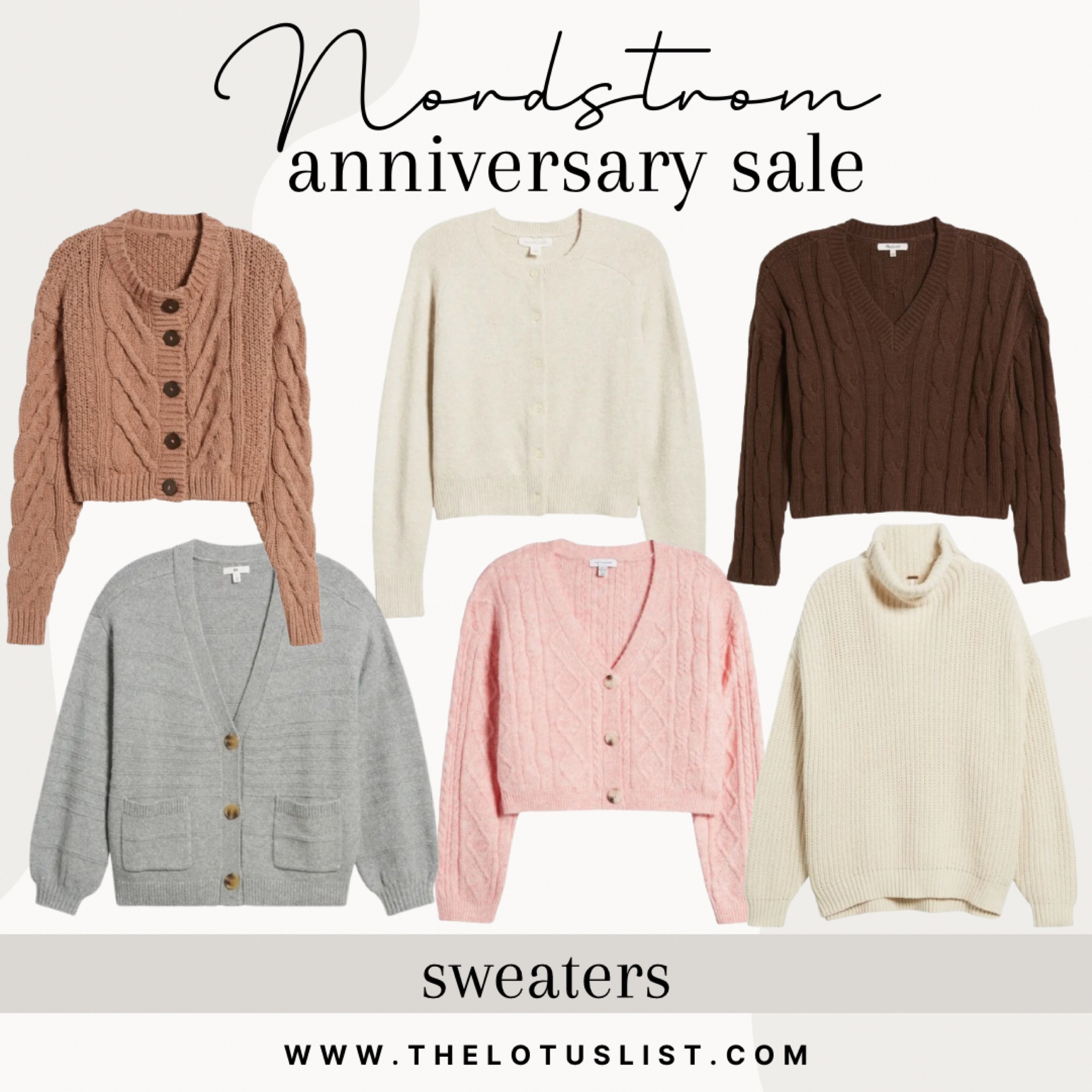 Nordstrom Anniversary Sale - Sweaters

Ltkfindsunder100 / ltkfindsunder50 / ltkplussize / ltkmidsize / LTKworkwear / LTKstyletip / LTKSeasonal / Nordstrom / NSale / Nordstrom sale / Nordstrom anniversary sale / Nordstrom sale alert / Nordstrom finds / sweater / sweaters / cardigans / cardigan / outerwear / jacket / jackets / brown sweater / pink sweater / lightweight sweater / cream sweater / white sweater / grey sweater / sale / sale alert 

#LTKSaleAlert #LTKxNSale #LTKSummerSales