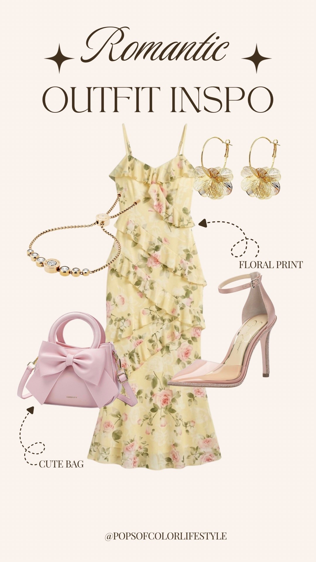 Pair a chic floral dress with some cute accessories for a romantic outfit perfect for a spring or summer wedding, date night or vacationn

#LTKWedding #LTKPetite #LTKMidsize