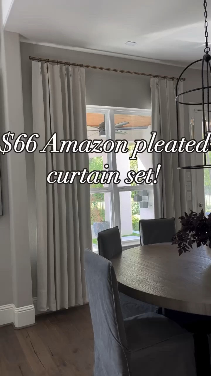 These curtains are a great dupe for Two Pages curtains! 
Amazon, affordable curtains, pleated curtains, linen curtains

#LTKStyleTip #LTKFindsUnder100 #LTKHome