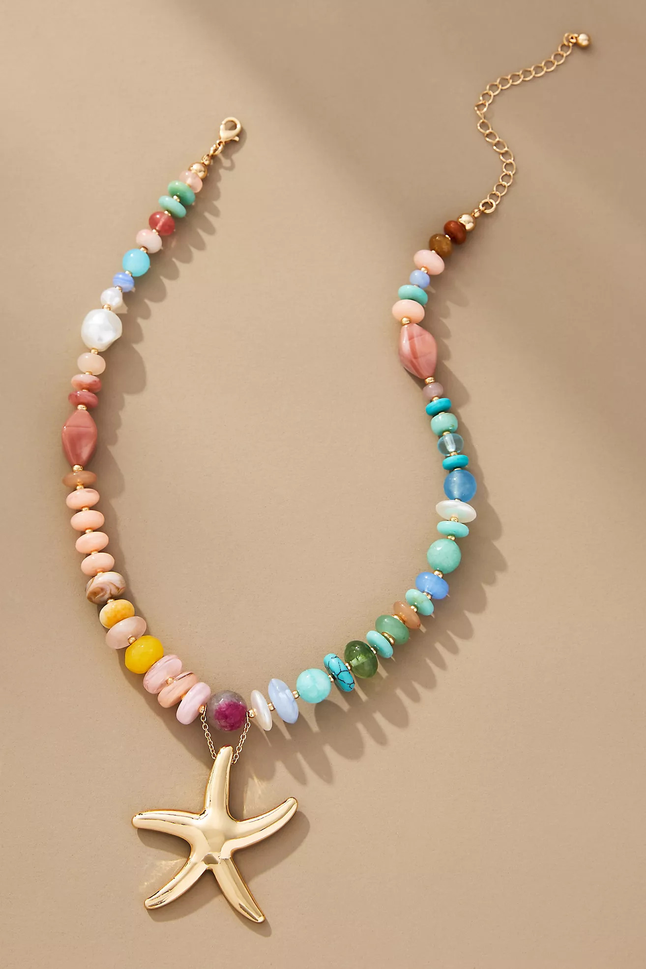 By Anthropologie Beaded Charm Necklace | Anthropologie (US)