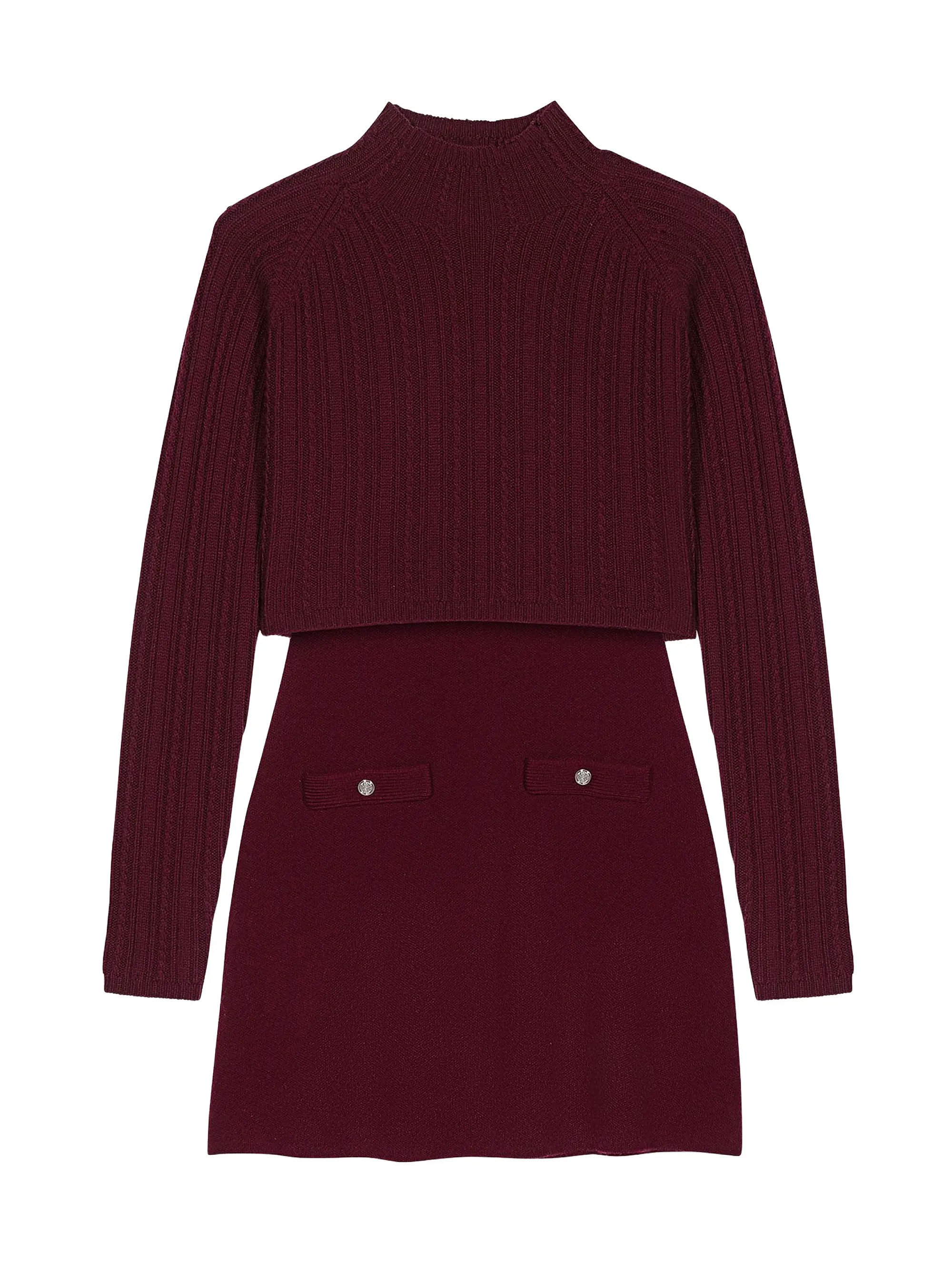 Maje Knit Dress with Removable Jumper | Saks Fifth Avenue | Saks Fifth Avenue