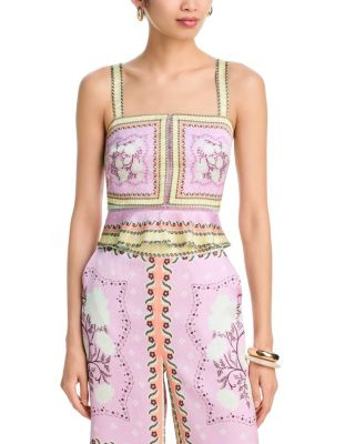 Scarf Print Peplum Top - Exclusive | Bloomingdale's (US)