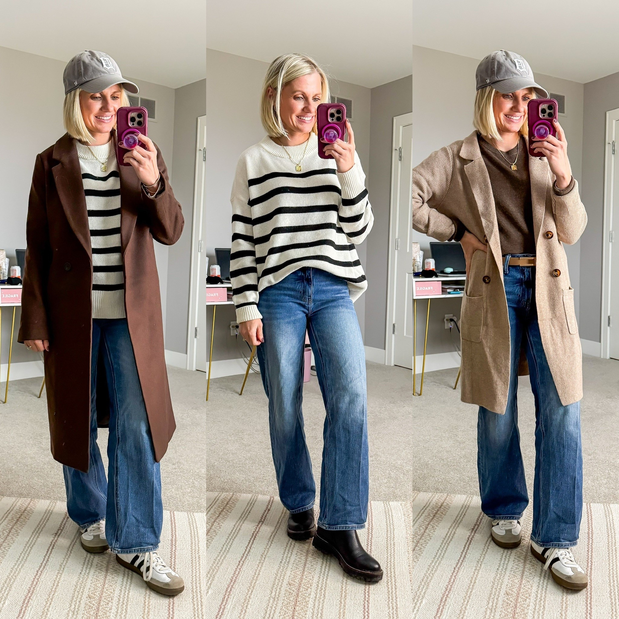 Winter capsule wardrobe outfits with straight-leg jeans! 

✨Find all sizing details and links on the blog at thriftywifehappylife.com.

#LTKSeasonal #LTKPetite #LTKmomlife