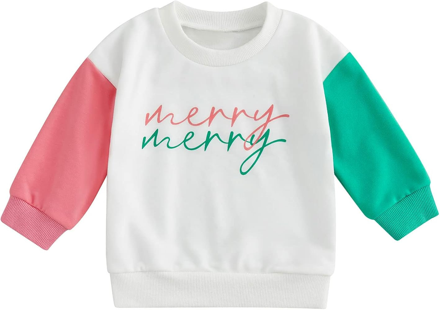 Toddler Baby Boy Girl Christmas Clothes Letter Print Sweatshirt Crewneck Pullover Sweater Long Sl... | Amazon (US)