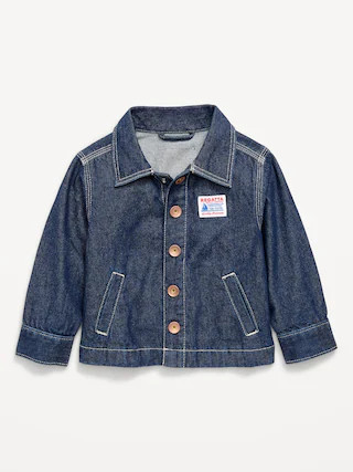 Loose Unisex Jean Barn Coat for Toddler | Old Navy (CA)