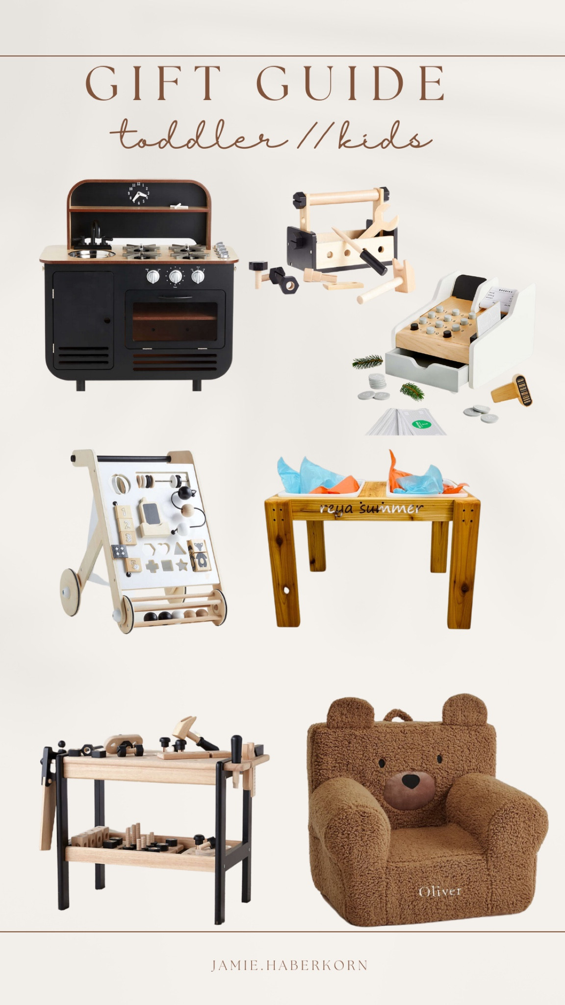 Gift guide - toddler // kids 


#giftguide #giftideas #toddler #kids #baby #holidays #gifts #crateandbarrel #potterybarn #etsy #sensorytable

#LTKHoliday #LTKbaby #LTKkids