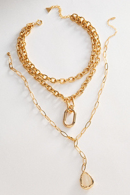 Boho Layered Stack Necklaces, Set of 2 | Anthropologie (US)