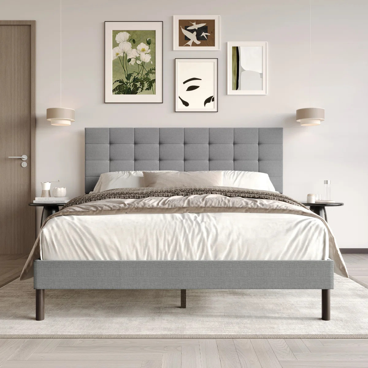 Haines Full Upholstered Panel Bed | Wayfair North America
