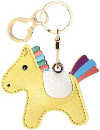 Leather Keychain Holder Case Compatible with AirTag,Cute Protective Cover with Keyring,Anti-Scrat... | Amazon (US)