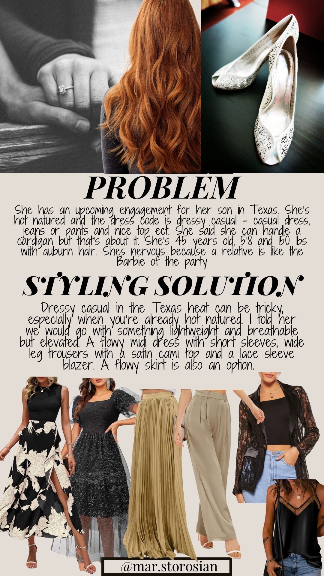 She is hot natured and lives in Texas. Has an engagement party for her son and dress code is dressy casual - jeans, pants casual dress. She’s intimidated by her son’s mother since she’s like a Barbie. These were my recommendations

#LTKStyleTip #LTKHoliday #LTKFindsUnder50