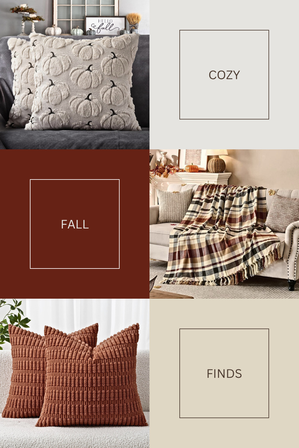 🍂 Cozy fall finds you’ll love! From pumpkin pillows to plaid throws and textured cushions, these fall home decor staples add instant warmth + seasonal charm to any space. The best part? Affordable and trending now on LTK! #ltkfall #ltkcozy #ltkhomedecor #ltkfinds” 

 #LTKSeasonal #LTKHome #LTKFindsUnder50