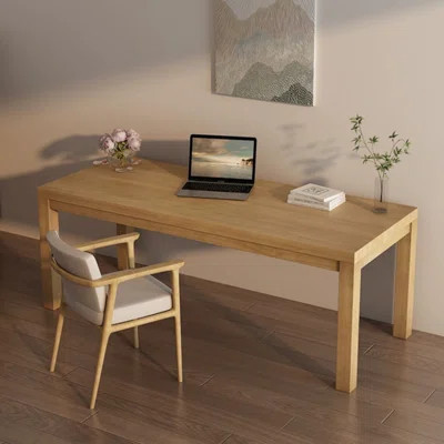 78.74" Burlywood Rectangular Solid Wood Office Sets | Wayfair North America