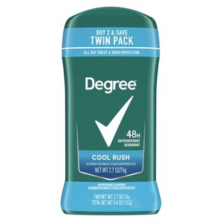 Degree 48-Hour Antiperspirant & Deodorant Stick, Cool Rush, 2.7 OZ, 2 Pack | CVS Health