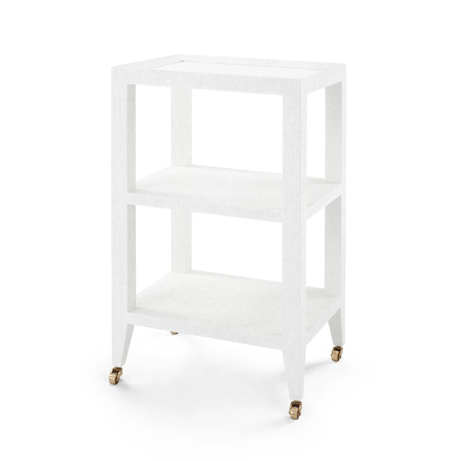 Crosby Side Table in White Grasscloth | Brooke and Lou