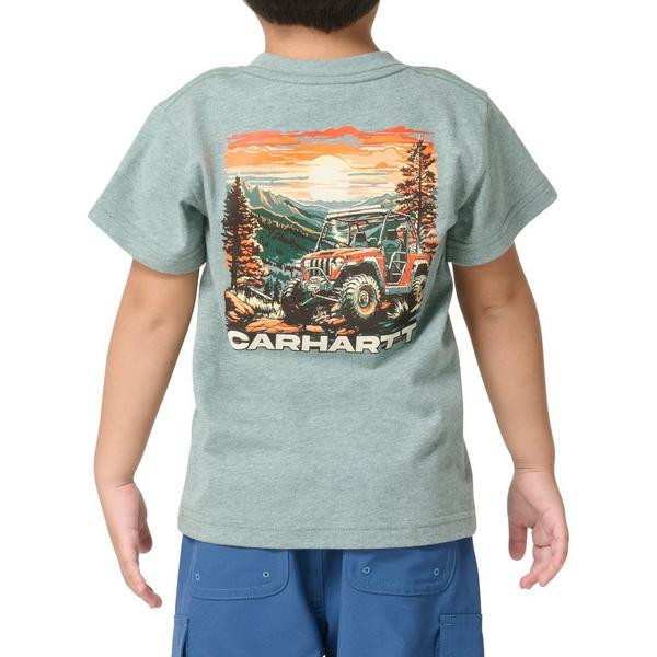 Boys' Carhartt Vehicle T-Shirt Toddler 2T Jungle Green Heather | Scheels Sports