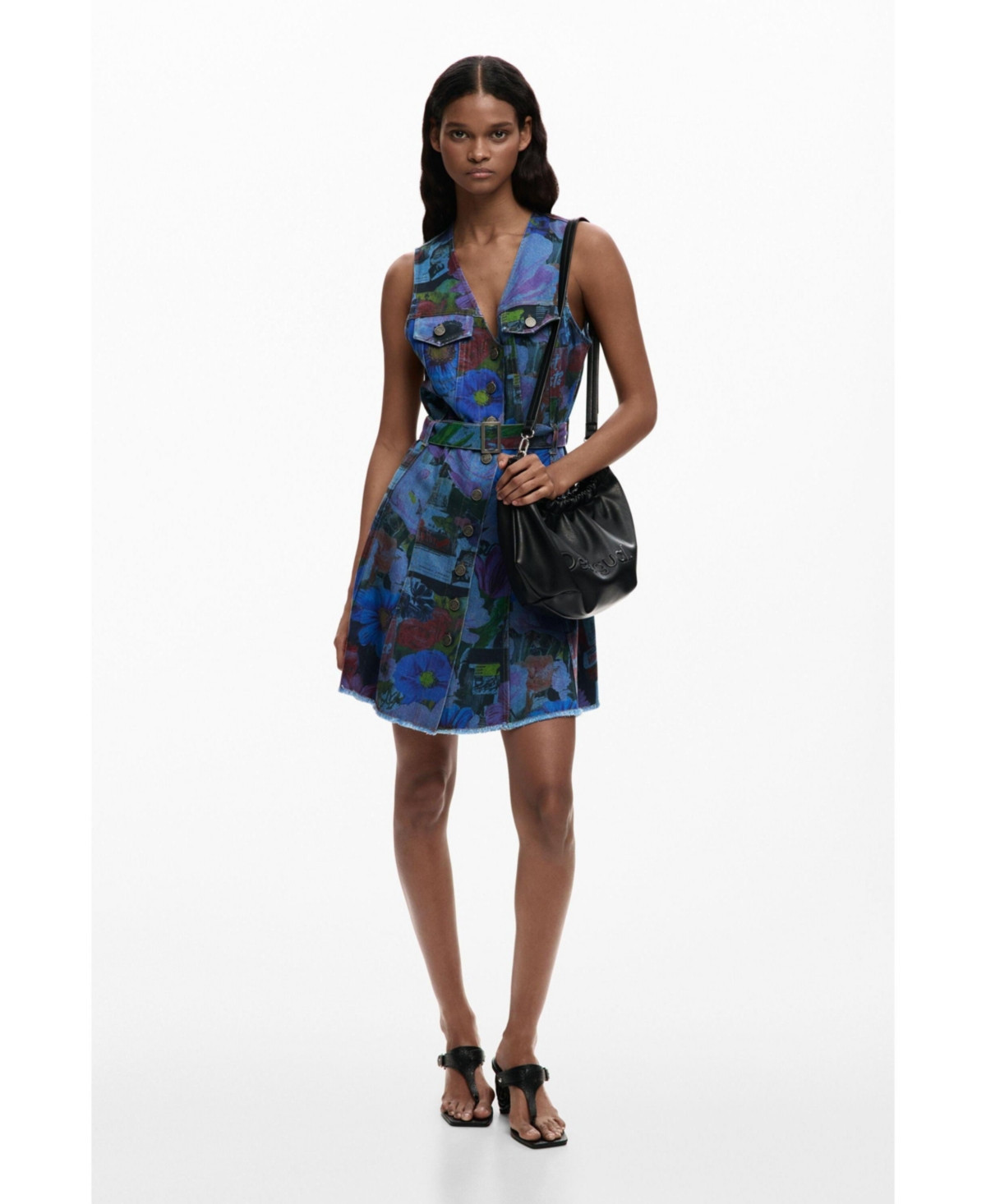 Desigual Women's Mini denim dress - Dark blue | Macy's